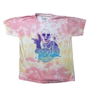 P!nk T-Shirt Kids YL Pink Summer Carnival 2023 Tour Tie Dye Graphic Tee 31443